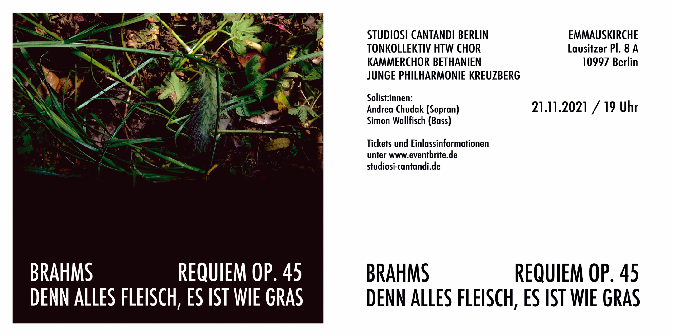 Brahms Requiem am 21.11.